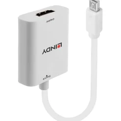 Lindy Displayport 1.2 Adapter Mini Displayport Buchse auf HDMI-Buchse Weiß 4K