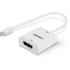 Lindy Displayport 1.2 Adapter Mini Displayport Buchse auf HDMI-Buchse Weiß 4K