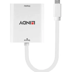 Lindy Displayport 1.2 Adapter Mini Displayport Buchse auf HDMI-Buchse Weiß 4K