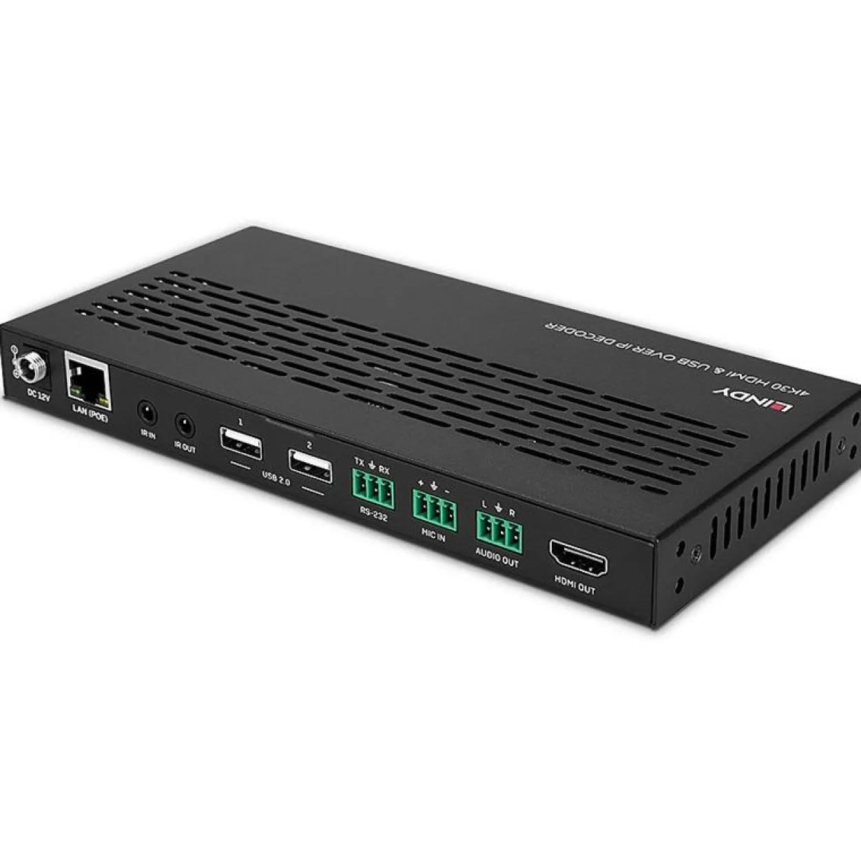 Lindy 4K30 HDMI & USB over IP Decoder Multicast & Videowall