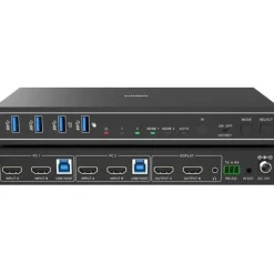 Lindy 2 Port Dual Head HDMI 4K60,USB3.0 KVM Switch