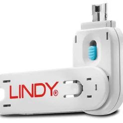Lindy Schlüssel für USB Port Schloss blau