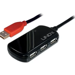 Lindy USB 2.0 Aktiv-Verlängerung Pro 12m 4-Ports