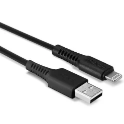 Lindy USB an Lightning Kabel, schwarz 1m