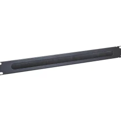 Logilink 19" (48,26cm) Kabeldurchführung 1HE mit Bürsteneinsatz schwarz (ORCEB1B)