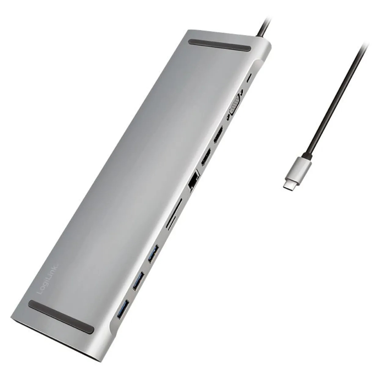 Logilink Dockingstation USB 3.2, 2x HDMI 11-Port, PD5, schw.
