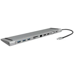 Logilink Dockingstation USB 3.2, 2x HDMI 11-Port, PD5, schw.