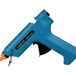 LogiLink Heißklebepistole, 80W, kabellos,m. Aufsteller,blau