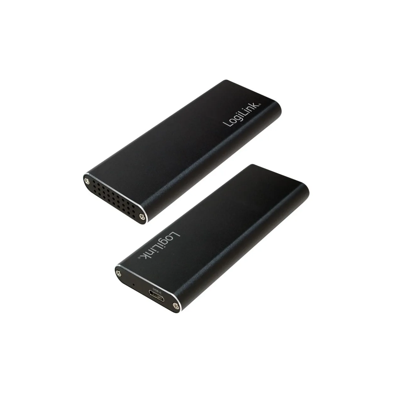 LogiLink M.2 SATA Festplatten-Gehäuse, USB 3.1, schwarz