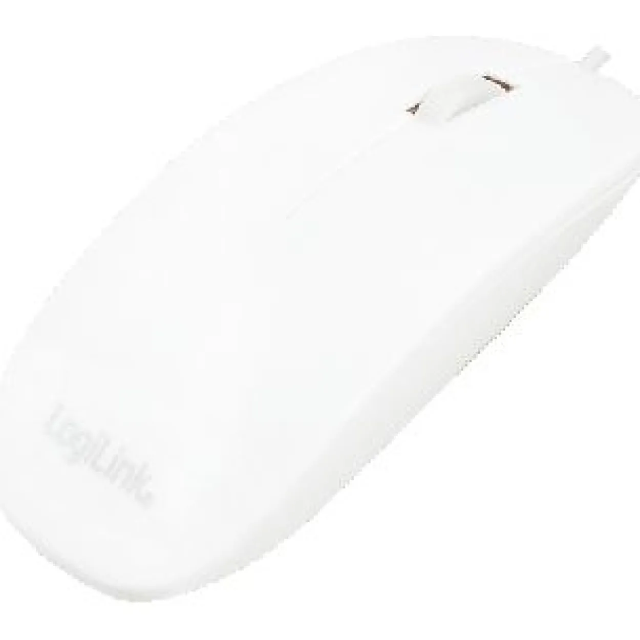 LogiLink Optical flat Mouse USB weiß (kabelgebunden)