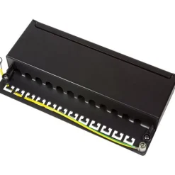 Logilink Patchpanel LogiLink Tisch/Wand Cat.6 STP 12 Ports, schwarz