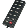 LogiLink 13-port USB 2.0 extern mit Netzteil schwarz