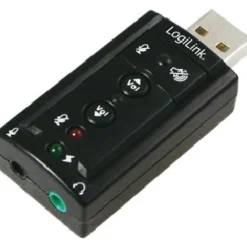 LogiLink Soundkarte mit Virtual 7.1 Soundeffekt USB 2.0