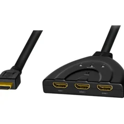 LogiLink Switch HDMI,3-port,bidirekt(1x3/3x1),4K/30Hz,CEC