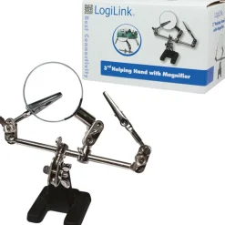 Logilink 3te helfende Hand 46mm Lupe & 8 Gelenke