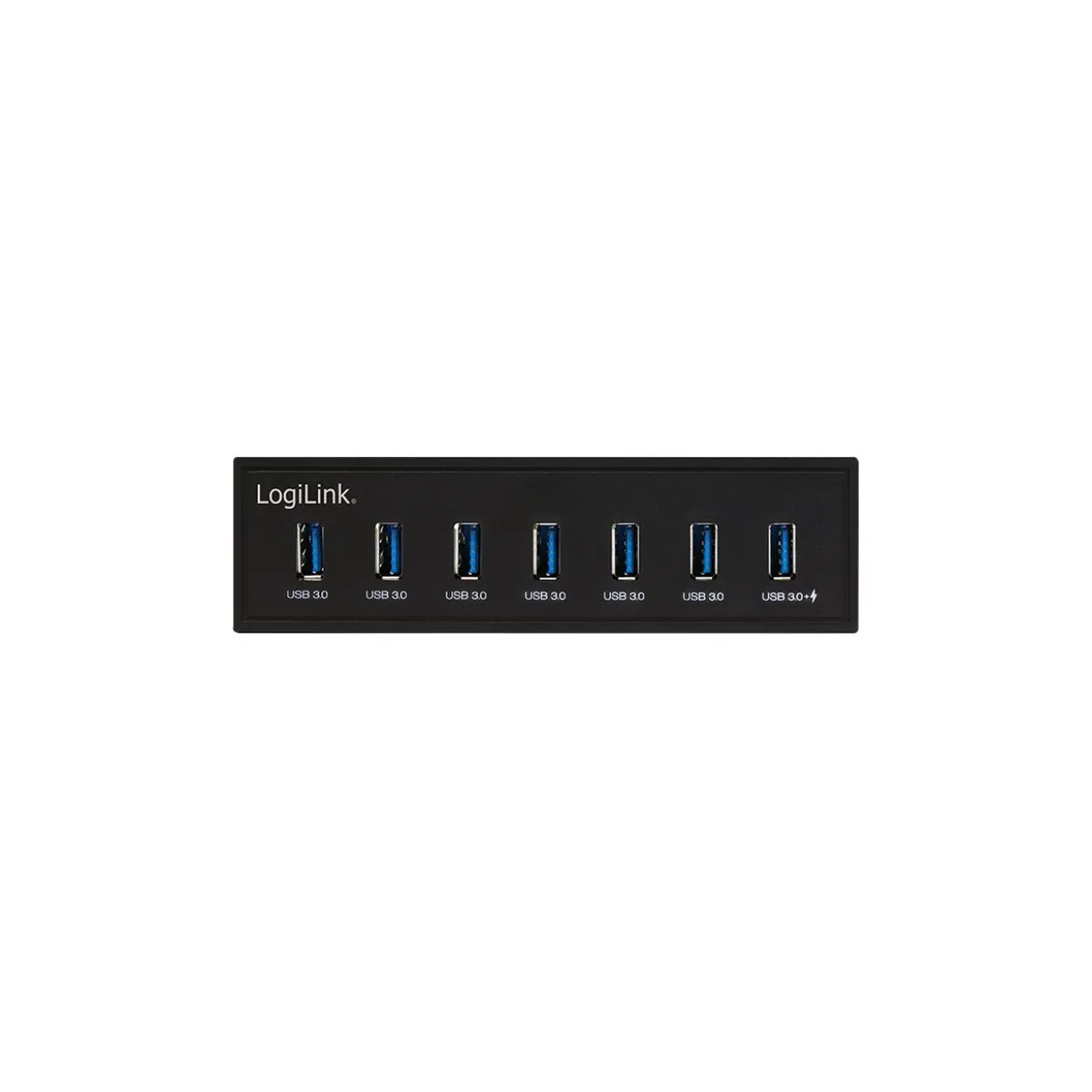 LogiLink USB HUB 3.0, 7-Port, 5,25" intern + Schnelladeport