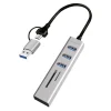 Logilink USB 3.0 HUB, 3x USB-A, SD/microSD-Slot, 5 Gbit/s