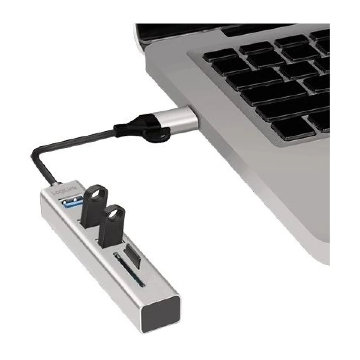 Logilink USB 3.0 HUB, 3x USB-A, SD/microSD-Slot, 5 Gbit/s