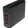 Logilink USB Tischladeadapter, LogiLink 3xUSB-A Port+1xUSB-C Port,60W