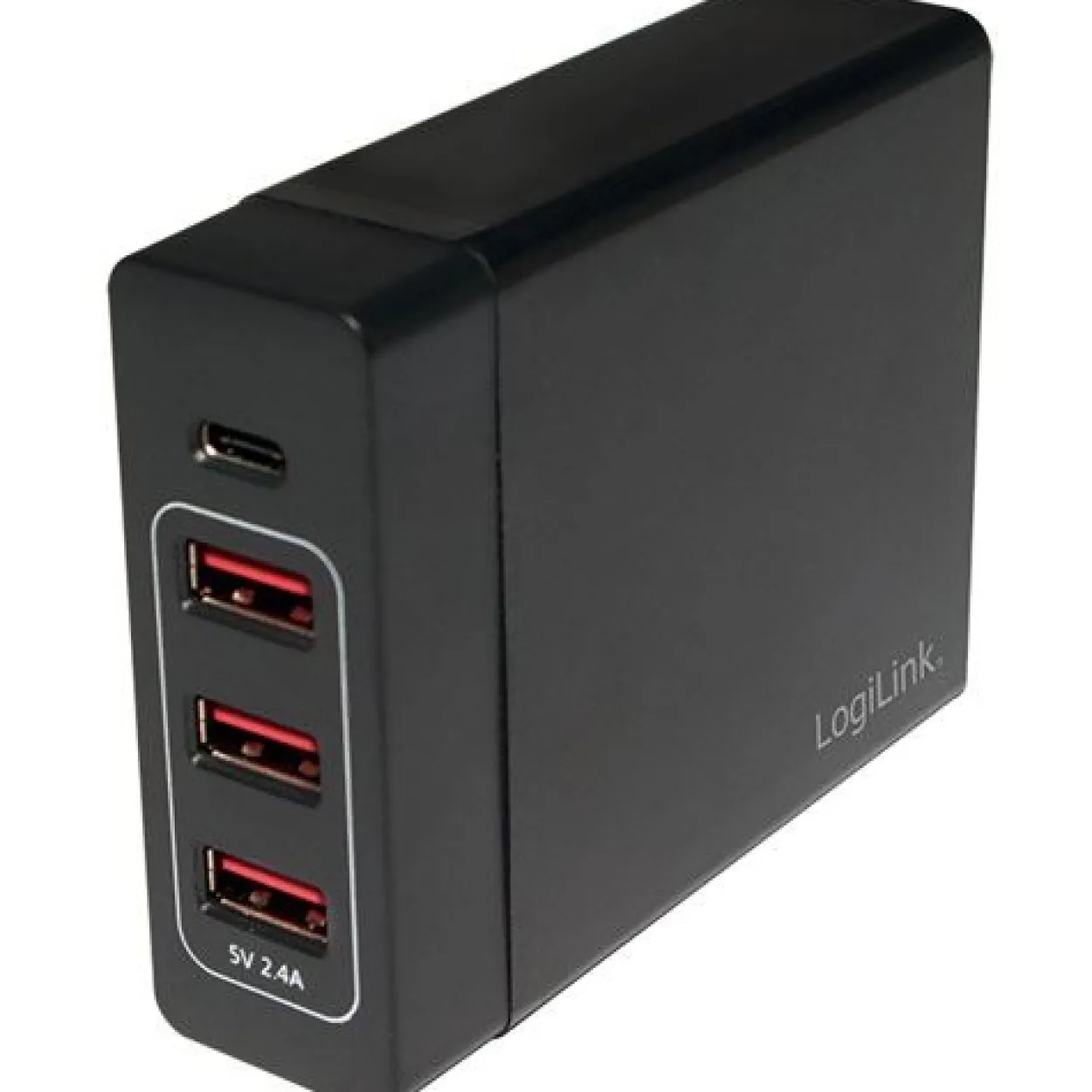 Logilink USB Tischladeadapter, LogiLink 3xUSB-A Port+1xUSB-C Port,60W