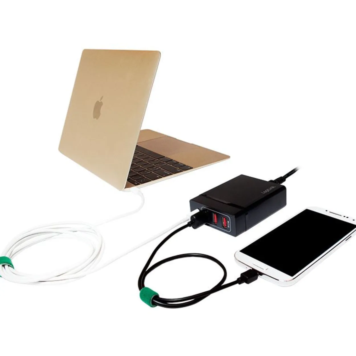 Logilink USB Tischladeadapter, LogiLink 3xUSB-A Port+1xUSB-C Port,60W
