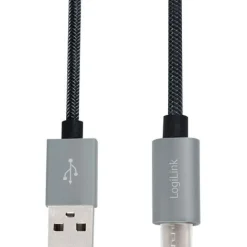 LogiLink USB zu Micro USB Sync- u.Ladekabel, grau