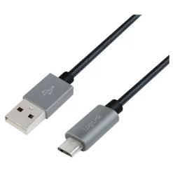 LogiLink USB zu Micro USB Sync- u.Ladekabel, grau