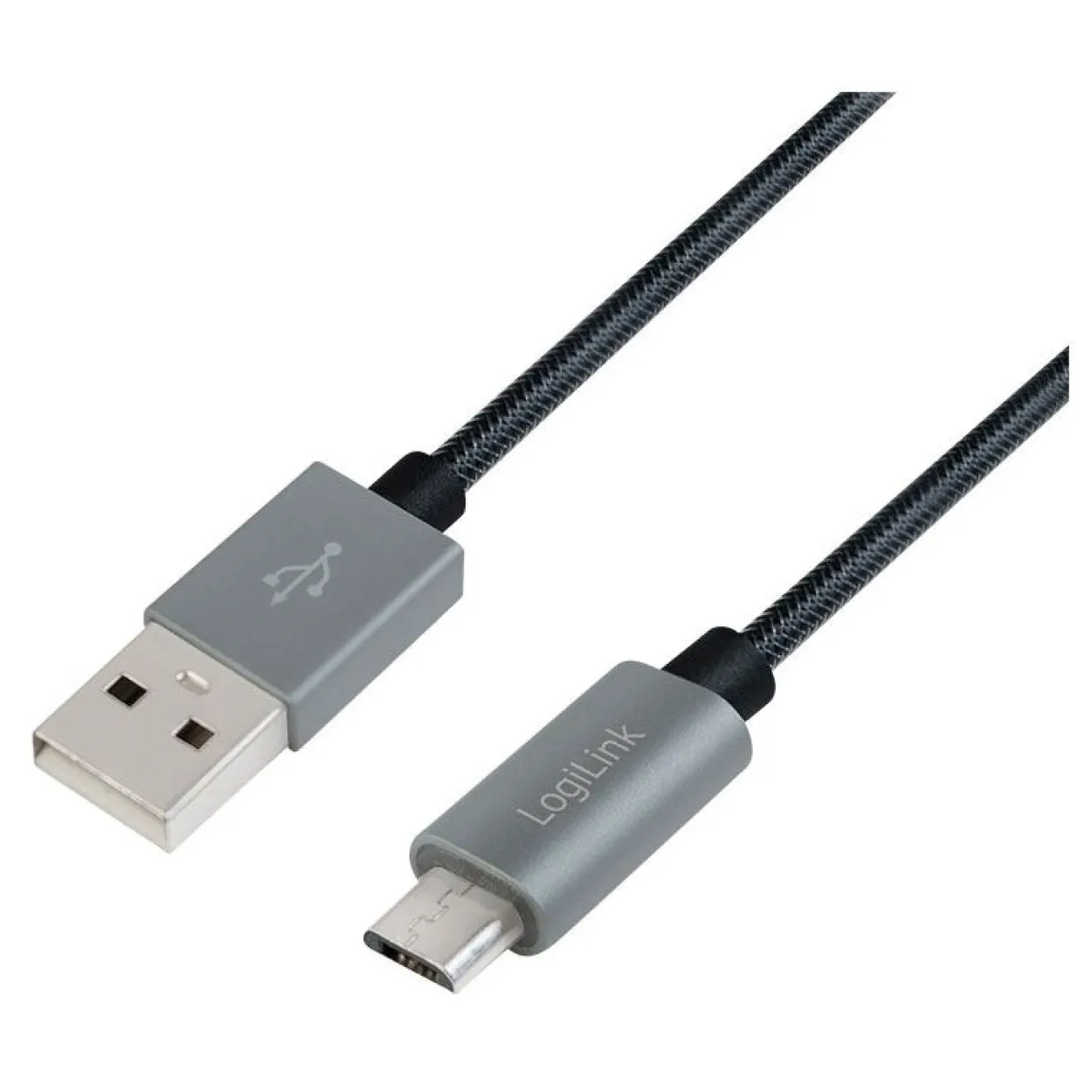 LogiLink USB zu Micro USB Sync- u.Ladekabel, grau