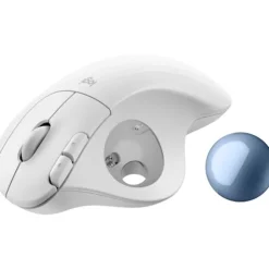 LOGITECH ERGO M575S Wireless Trackball - Off White + Blue Ball