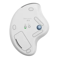 LOGITECH ERGO M575S Wireless Trackball - Off White + Blue Ball