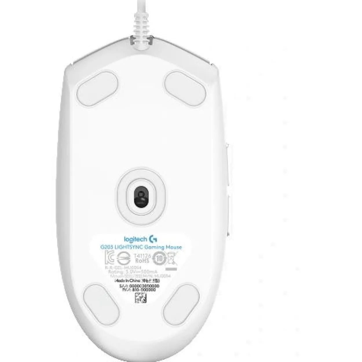 Logitech G203/G102 Lightsync USB weiß (kabelgebunden)