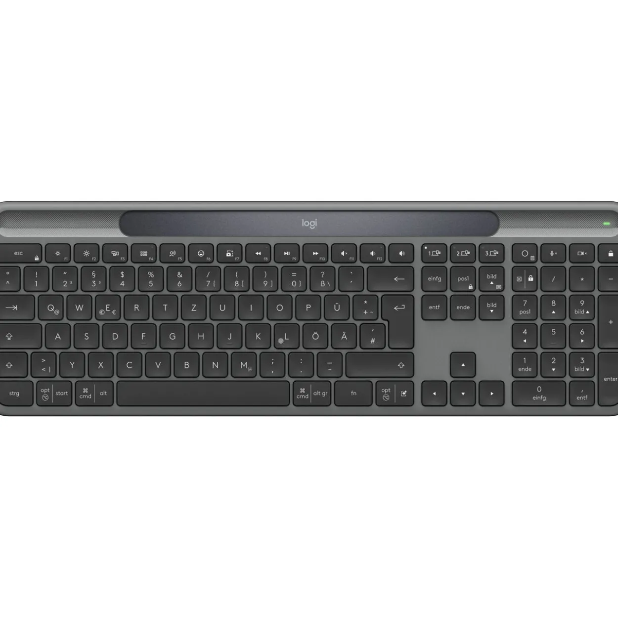 Logitech K980 Signature Slim Solar+ Wireless Graphite (DE) (920-013757)