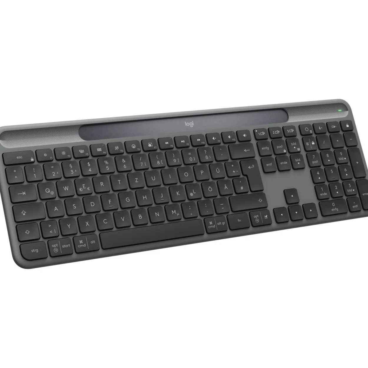 Logitech K980 Signature Slim Solar+ Wireless Graphite (DE) (920-013757)
