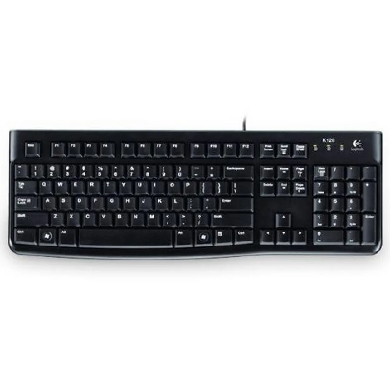 Logitech K120 USB Franzoesisch schwarz (kabelgebunden)