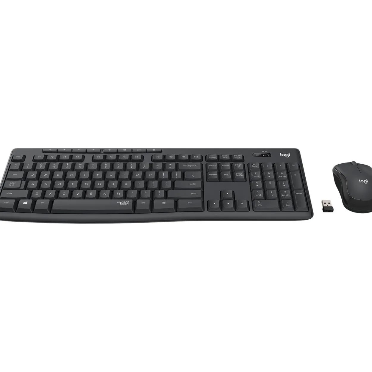 Logitech MK295 Silent Wireless Combo schwarz, USB, FR Layout (920-009795)