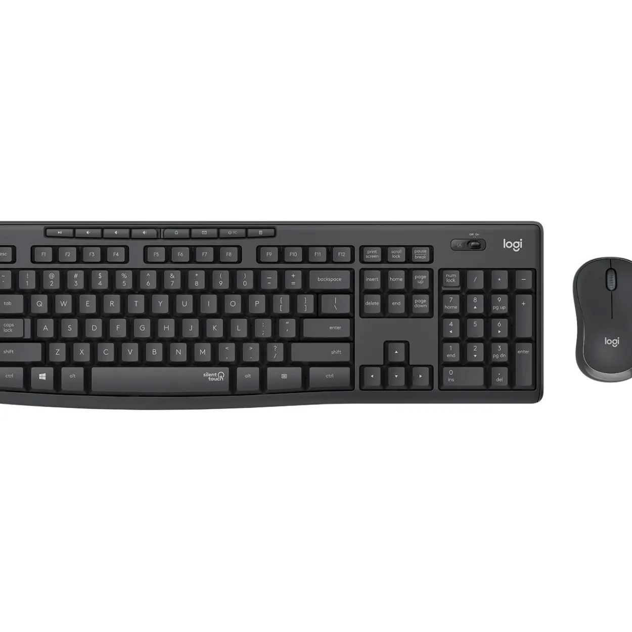 Logitech MK295 Silent Wireless Combo schwarz, USB, FR Layout (920-009795)