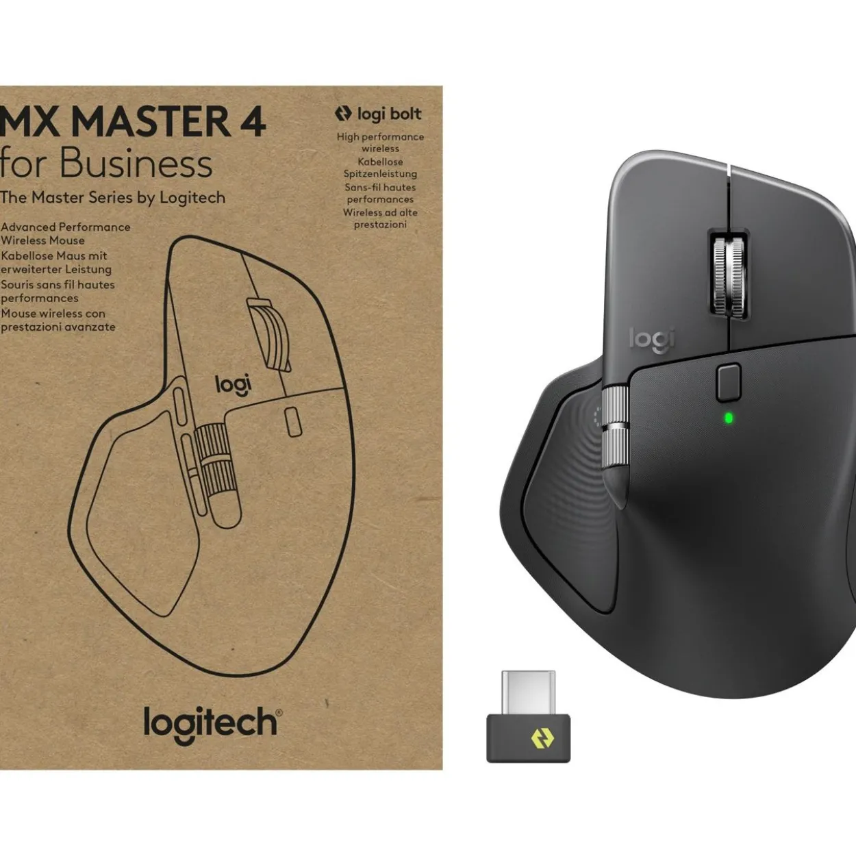 Logitech Mouse MX Master 4 for Business Wireless Graphite (910-007617)