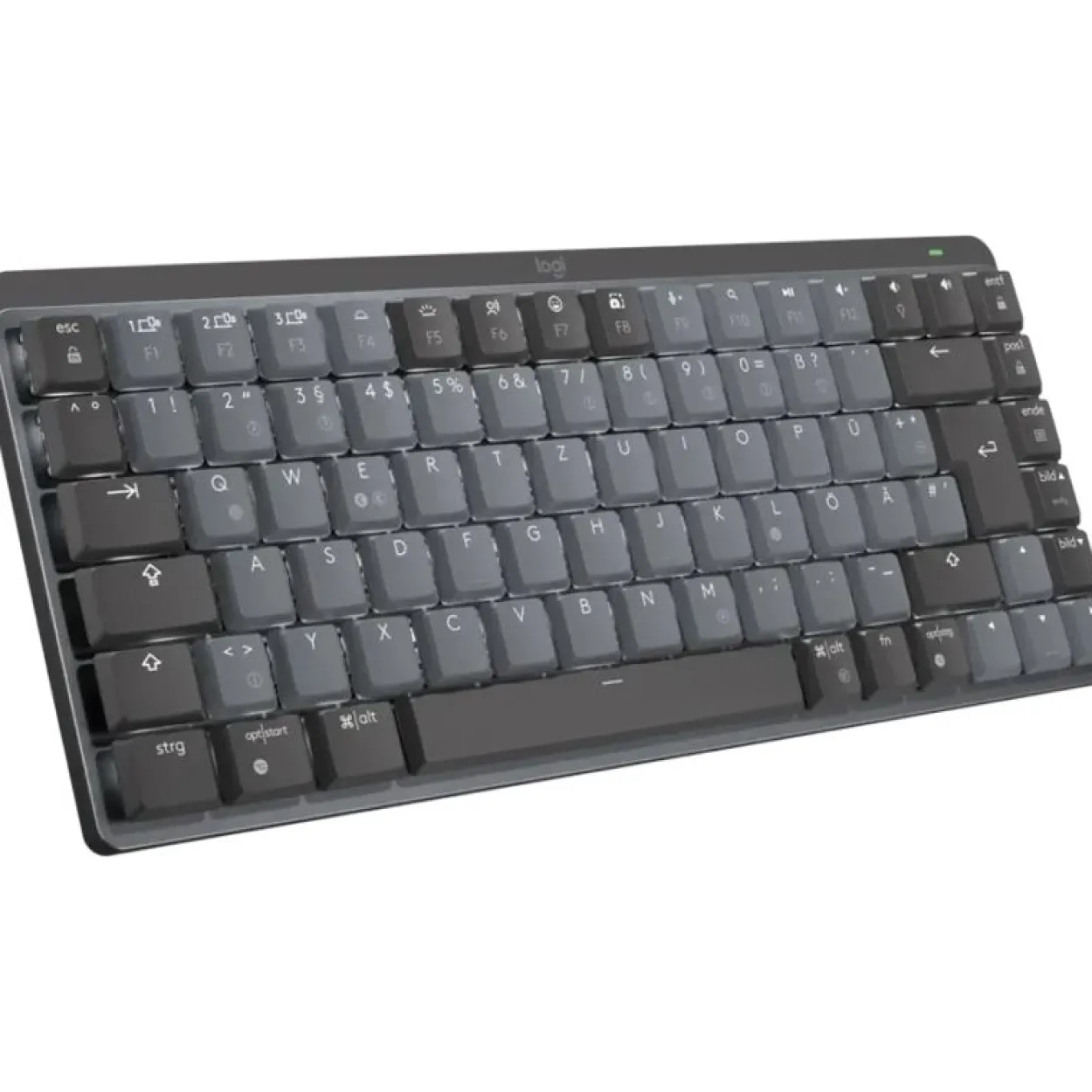 Logitech MX Mechanical Mini Kailh Choc V2 LOW PROFILE Brown USB und Bluetooth Deutsch grau (kabellos)
