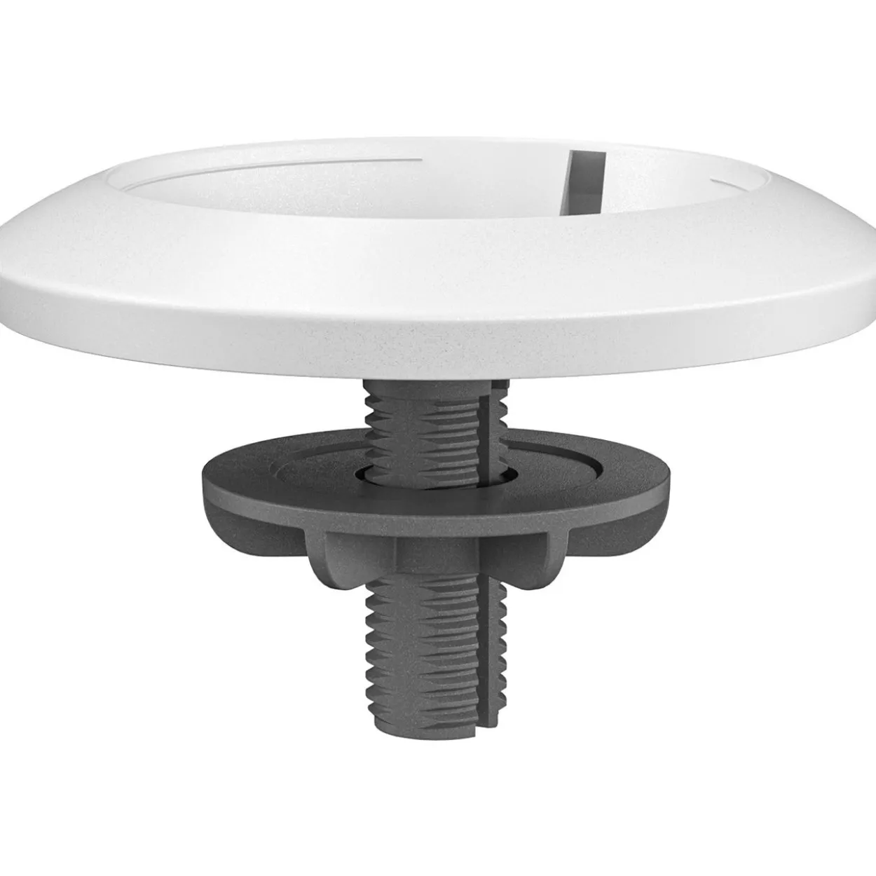 Logitech Rally Mic Pod table mount, off-weiss