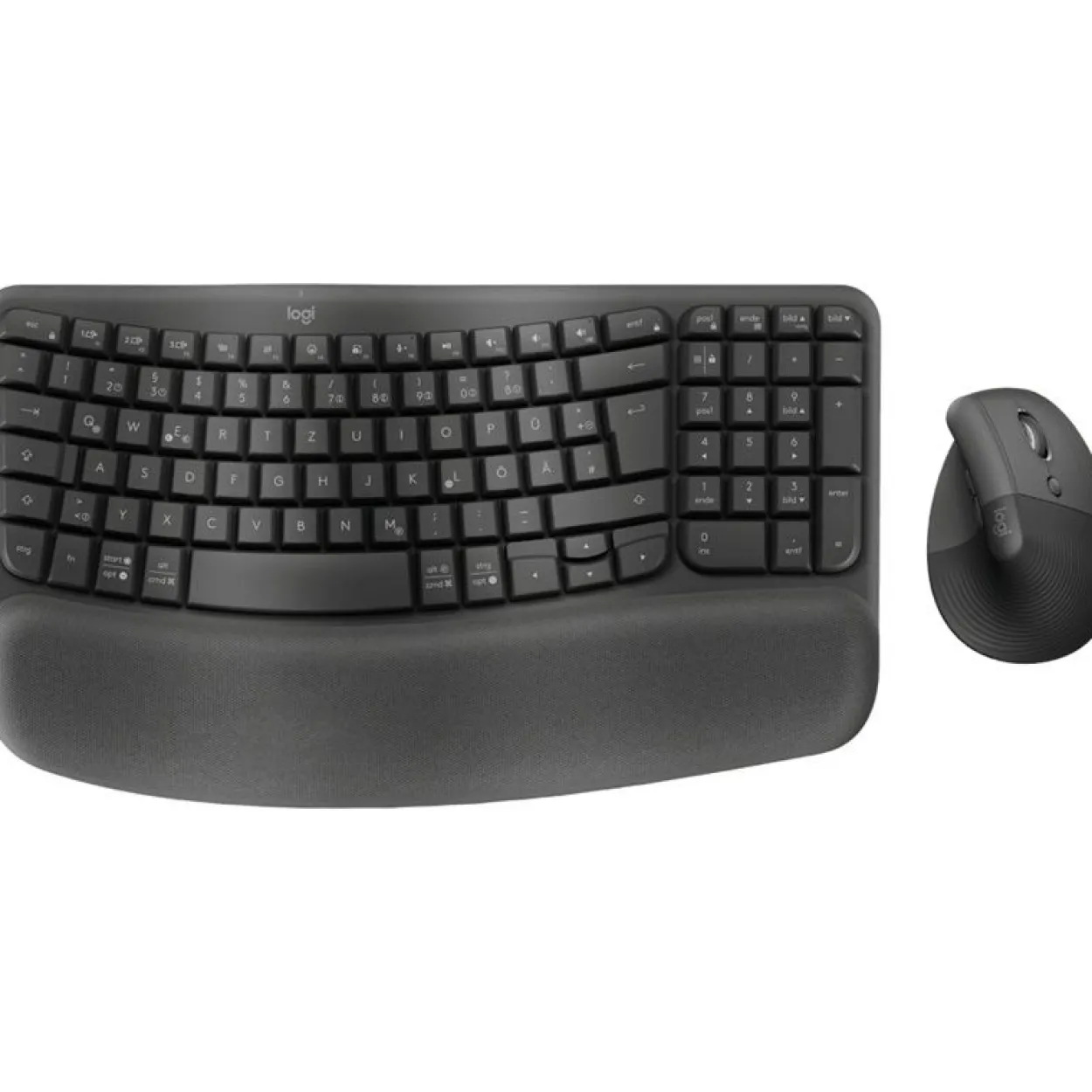Logitech WAVE KEYS AND LIFT COMBO GRAPHITE - DEU - CENTRAL-419