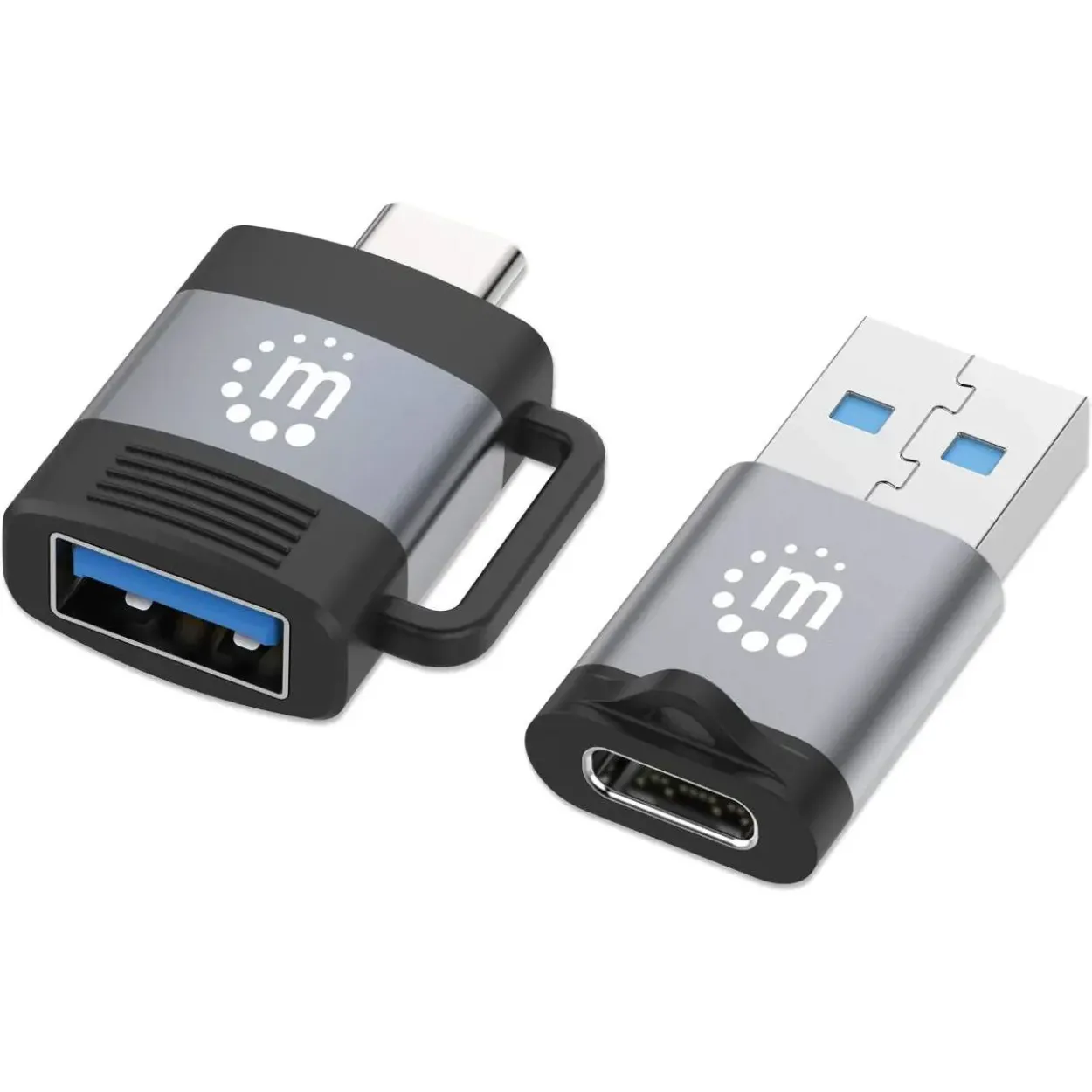 Manhattan 2er Set USB-C auf USB-A & USB-A auf USB-C-Adapter