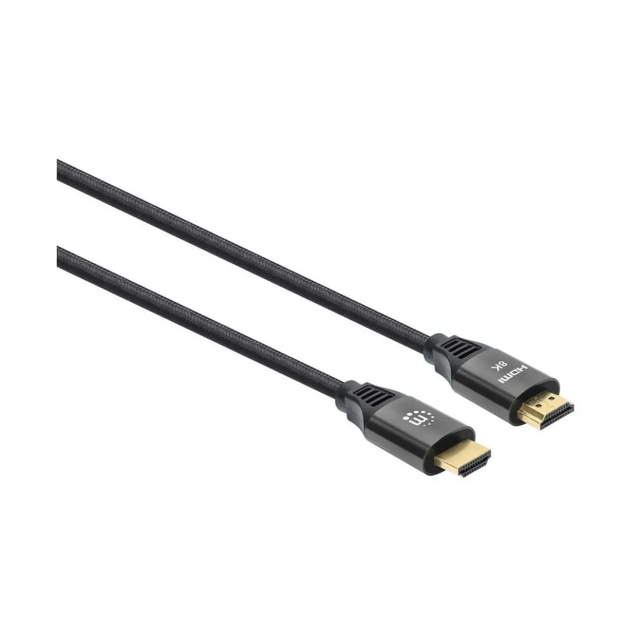 Manhattan HDMI Anschlusskabel HDMI-Stecker auf HDMI-Stecker Schwarz 60 Hz / 8K