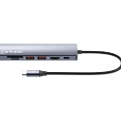 Manhattan 7-in-1 4K USB-C Dockingstation 1xHDMI 2xUSB 10Gb/s