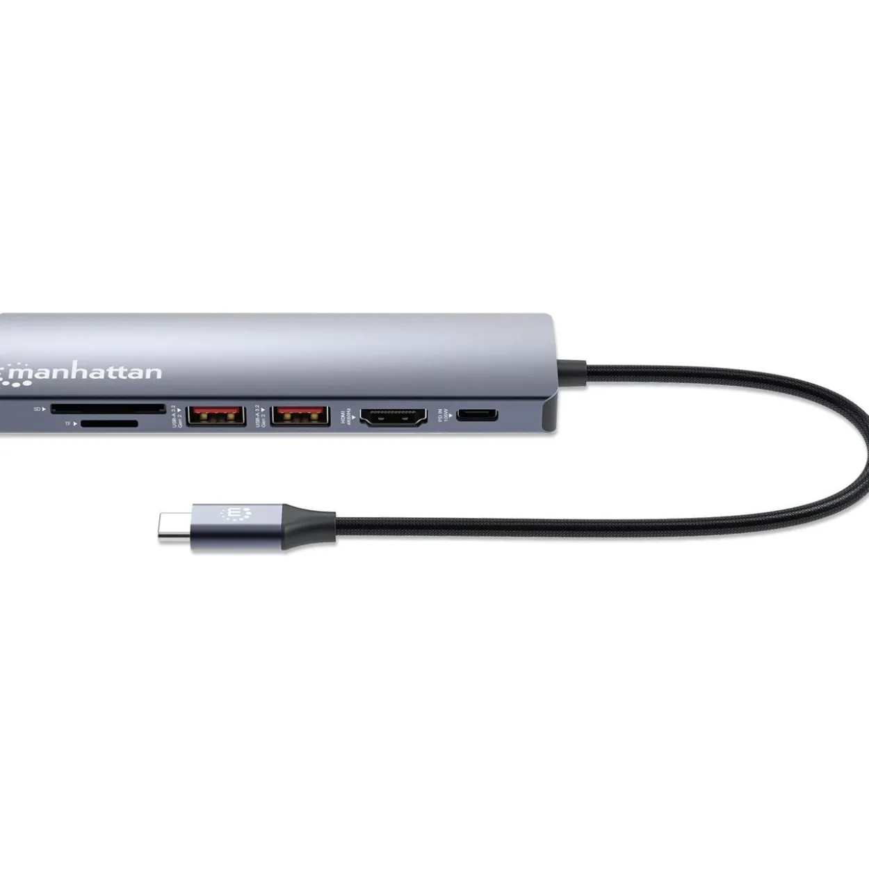 Manhattan 7-in-1 4K USB-C Dockingstation 1xHDMI 2xUSB 10Gb/s