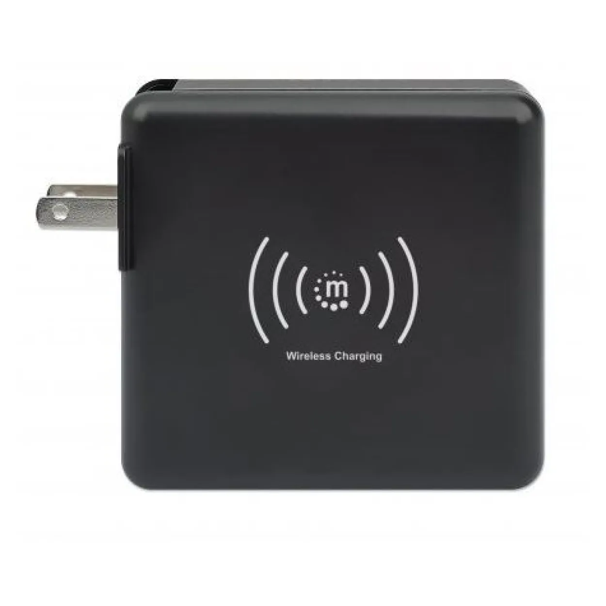 Manhattan 4-in-1 Reiseladegerät und induktive Powerbank 8.000 mAh, schwarz