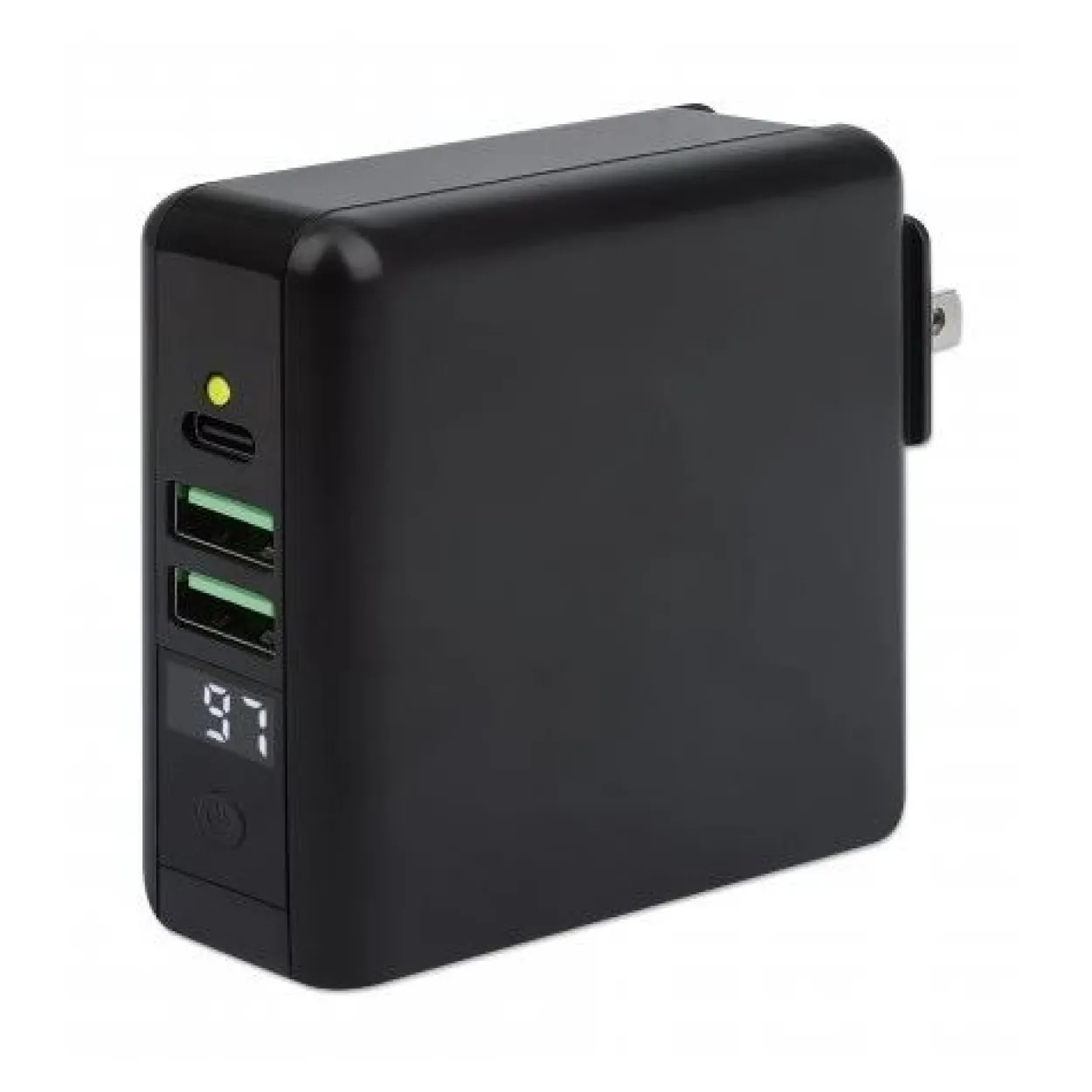 Manhattan 4-in-1 Reiseladegerät und induktive Powerbank 8.000 mAh, schwarz