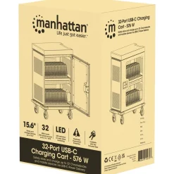 Manhattan Ladeschrank 32xUSB-C PD-Ports 576W gesamt 18W Port