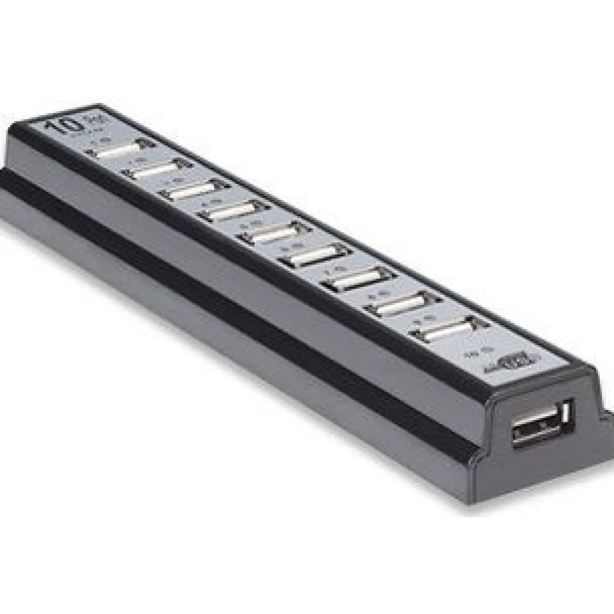 Manhattan 10-port USB 2.0 extern ohne Netzteil schwarz