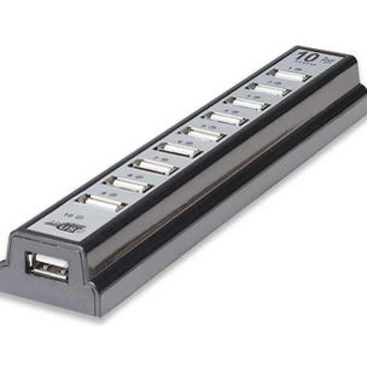 Manhattan 10-port USB 2.0 extern ohne Netzteil schwarz