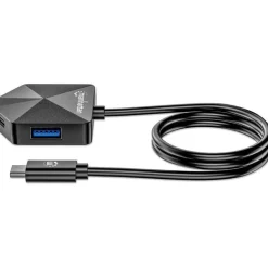 Manhattan 4-Port USB Hub USB-C Stecker 2xUSB-C 2xUSB-A Port